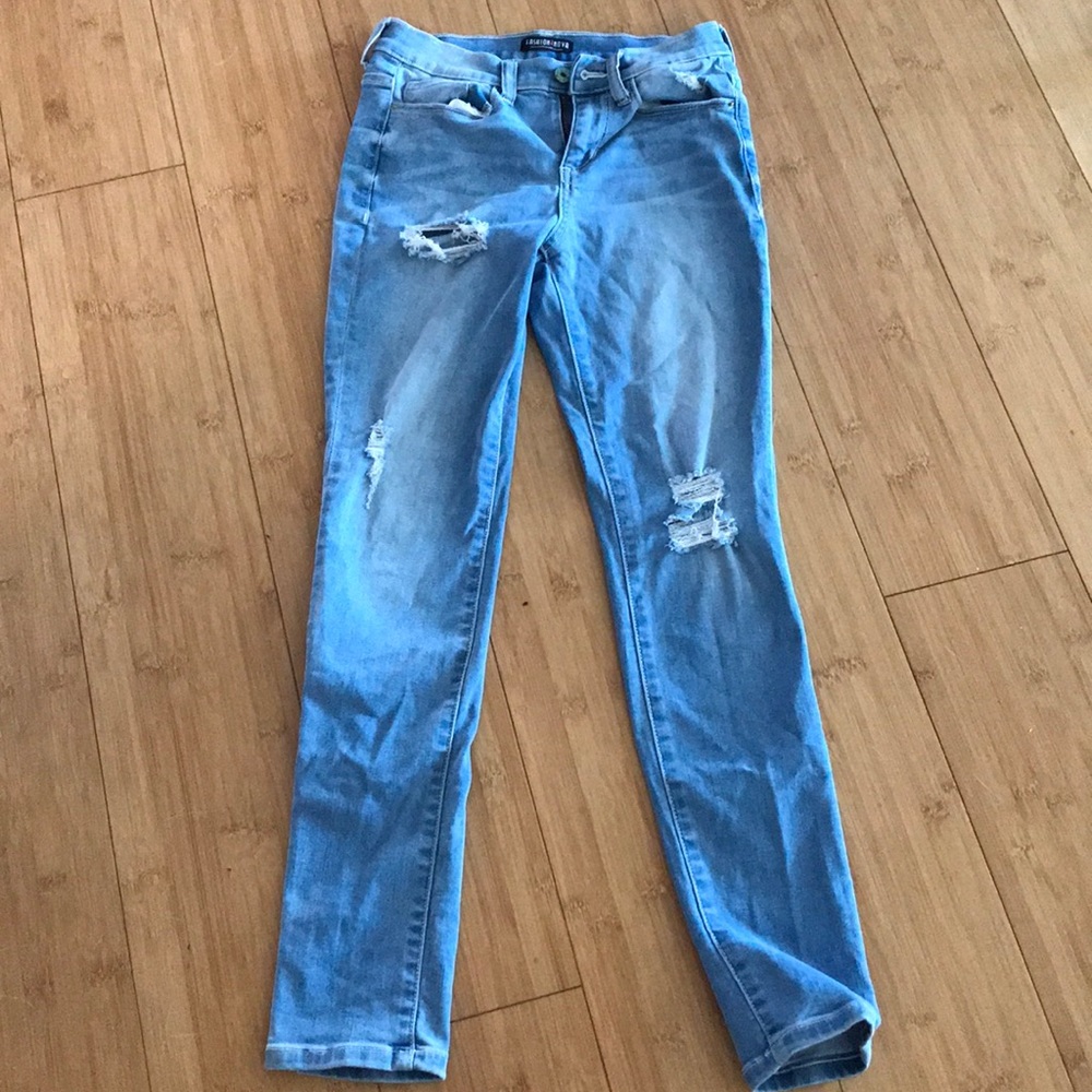 Fashion nova distressed jeans